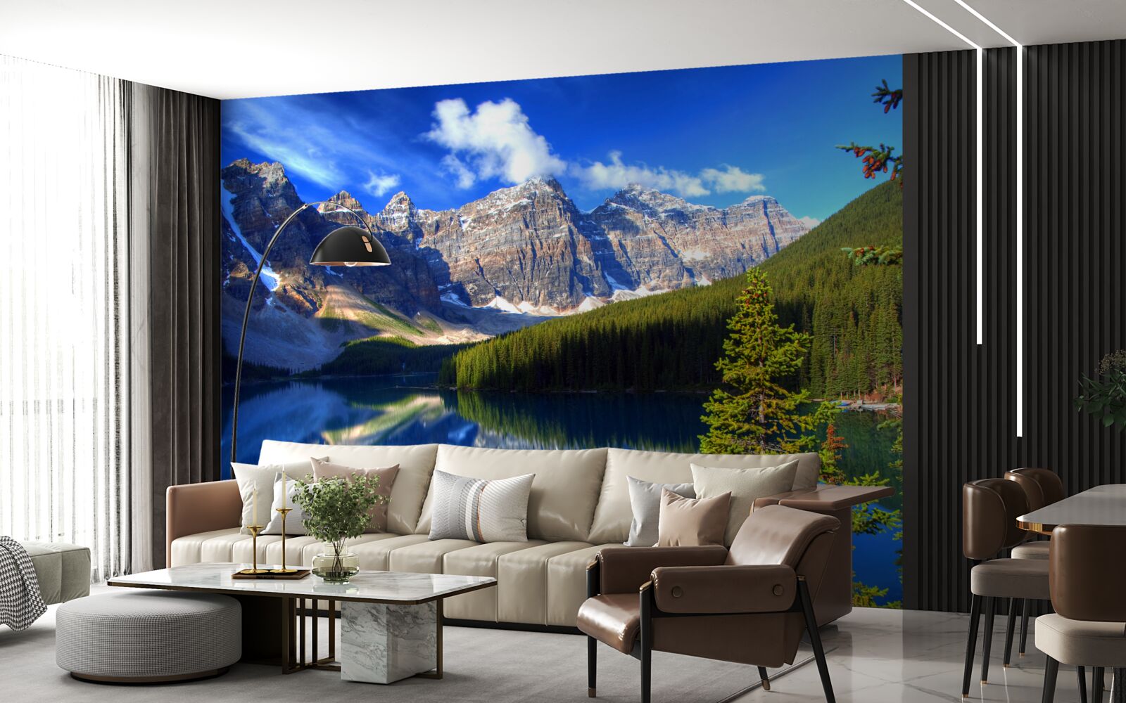 Fototapet lacul louise, situat în banff
