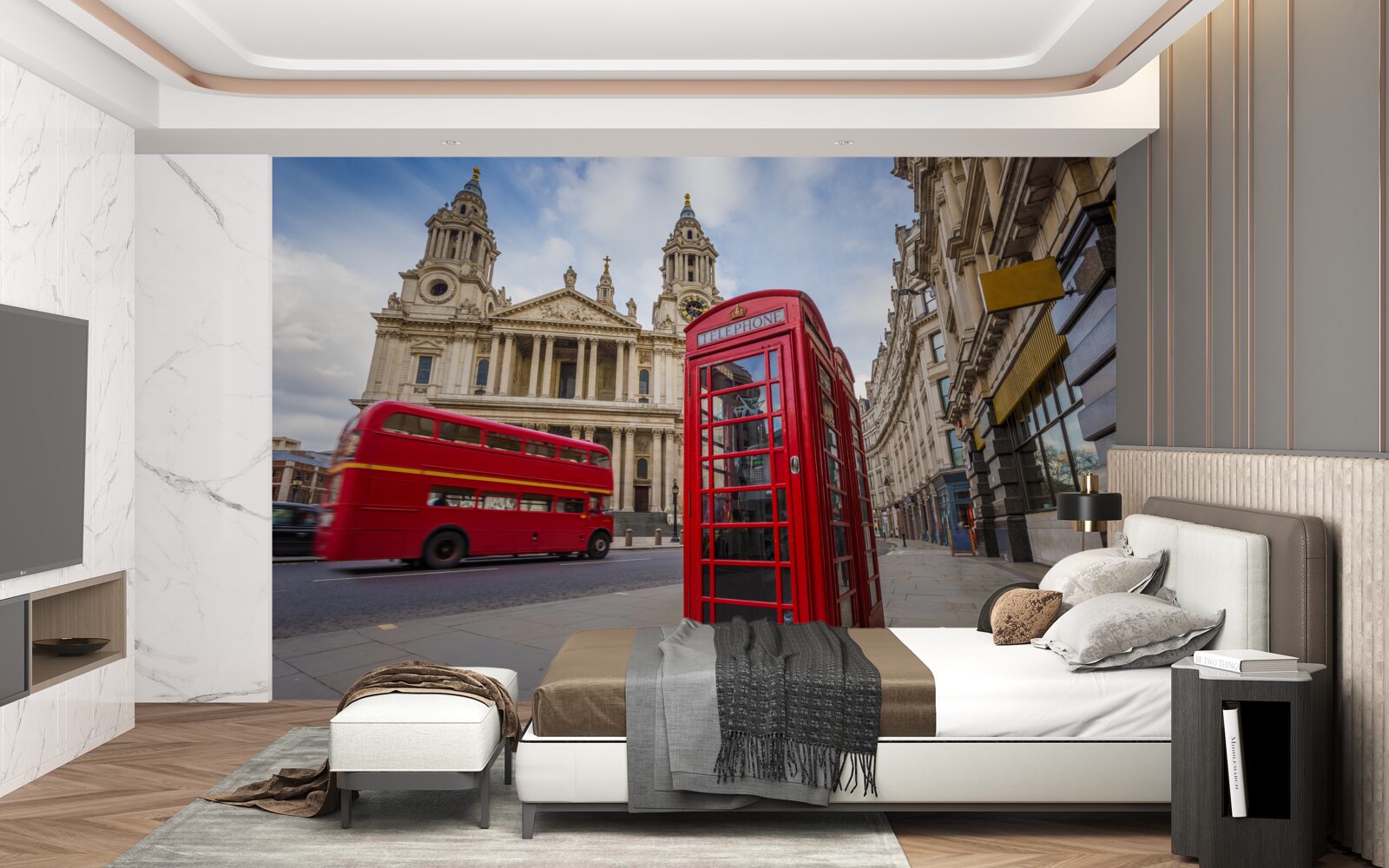 Fototapet caracteristici și locuri memorabile din londra