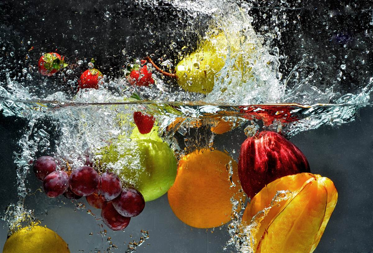 Fototapet fructe lichide