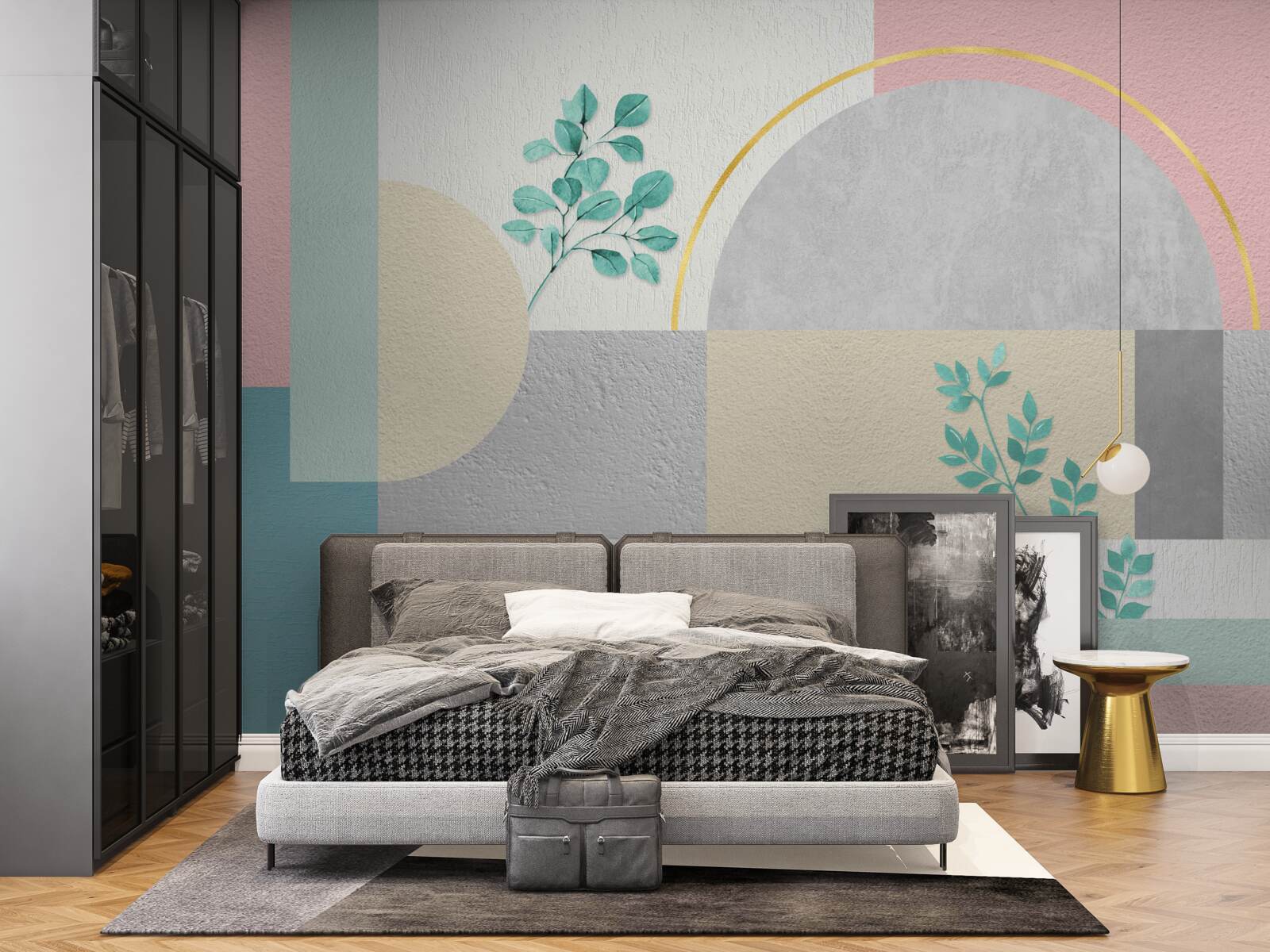 Fototapet fundalul minimalist iese în evidență prin originalitatea sa