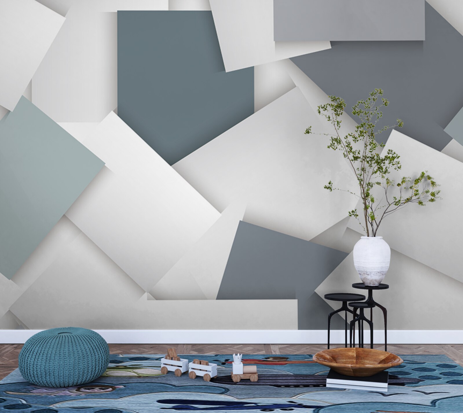 Fototapet fundal luminos într-un stil abstract