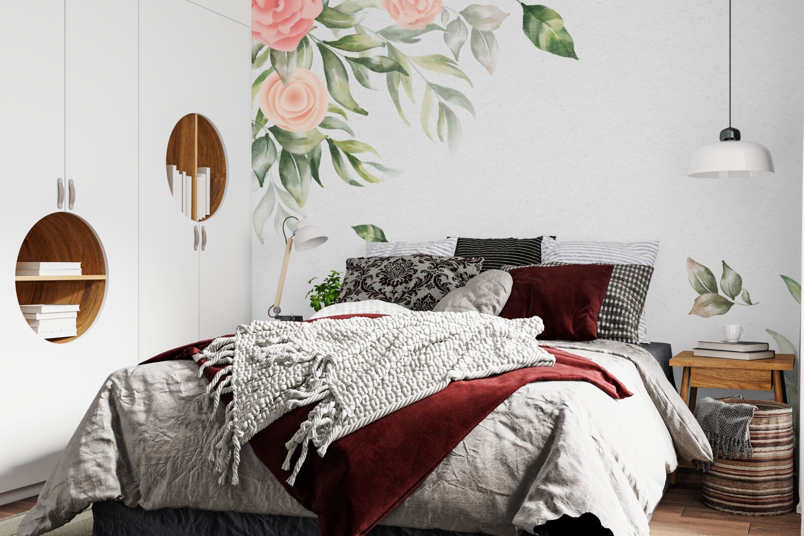 Fototapet fundal floral sofisticat