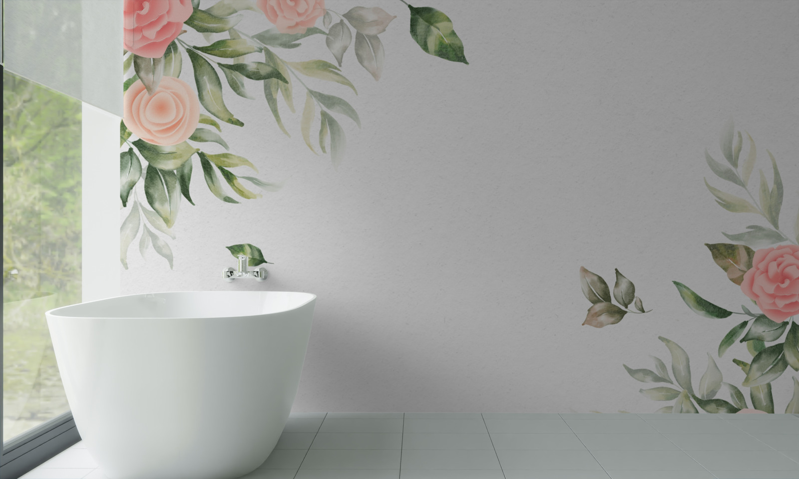 Fototapet fundal floral sofisticat