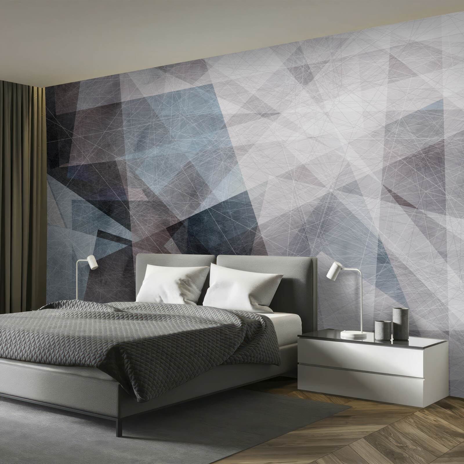 Fototapet fundal abstract stil cu elemente geometrice