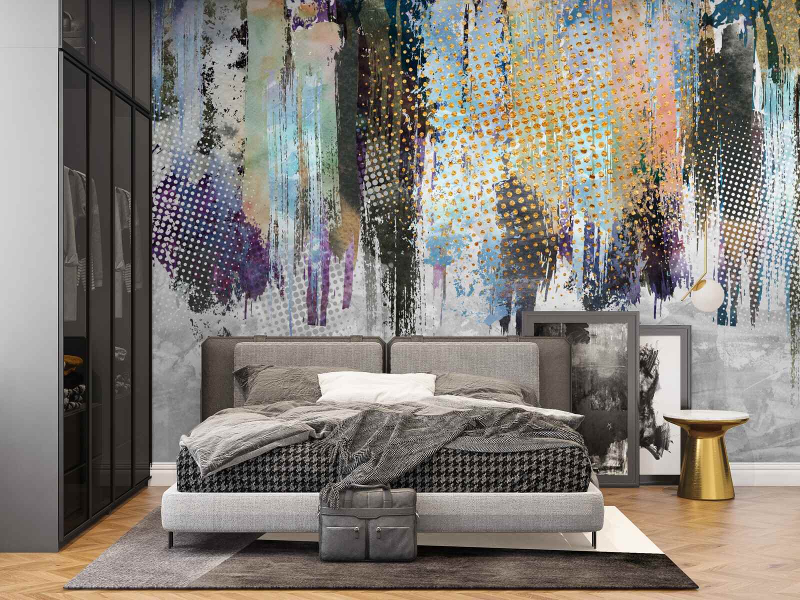 Fototapet design interior decorativ într-un stil pitoresc