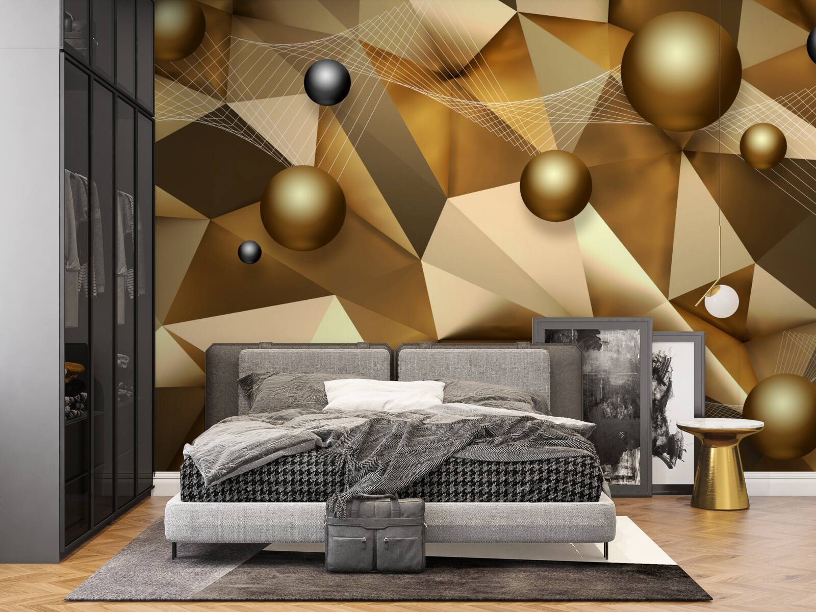 Fototapet sfere și forme geometrice