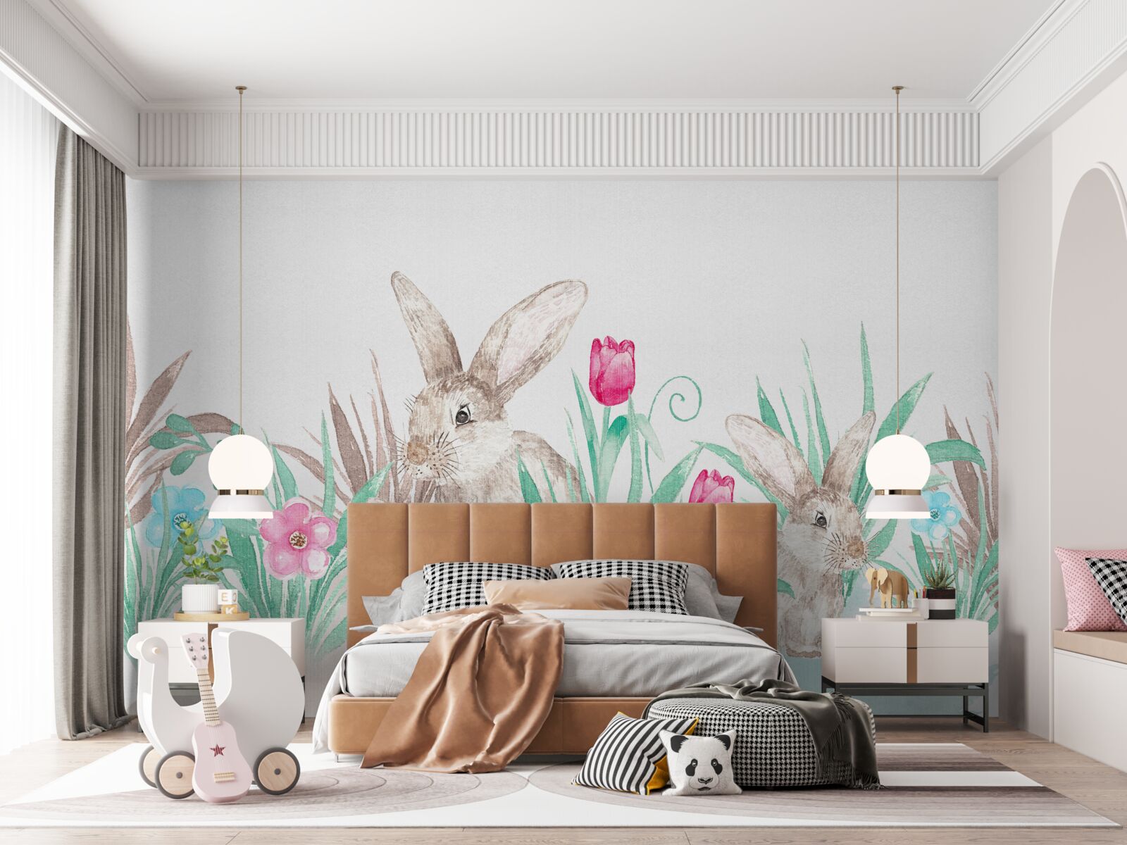 Fototapet familia hare