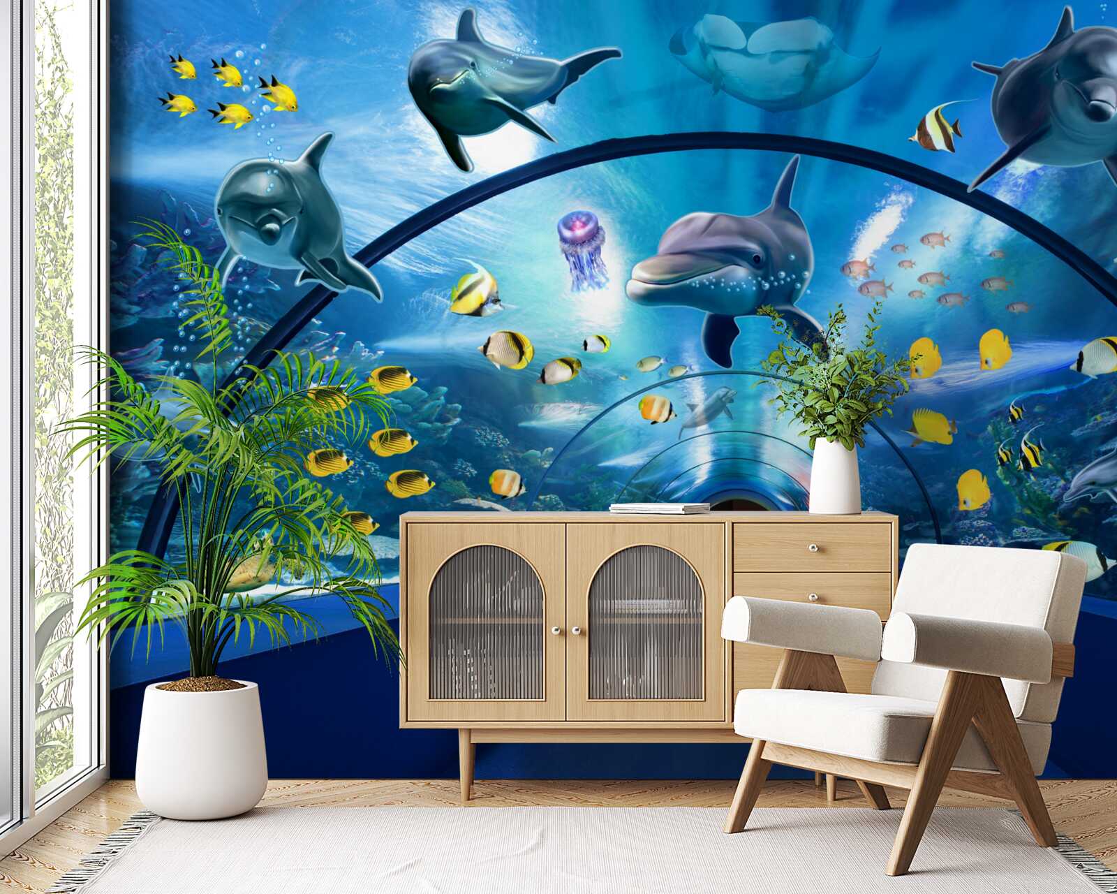 Fototapet delfini oceanici