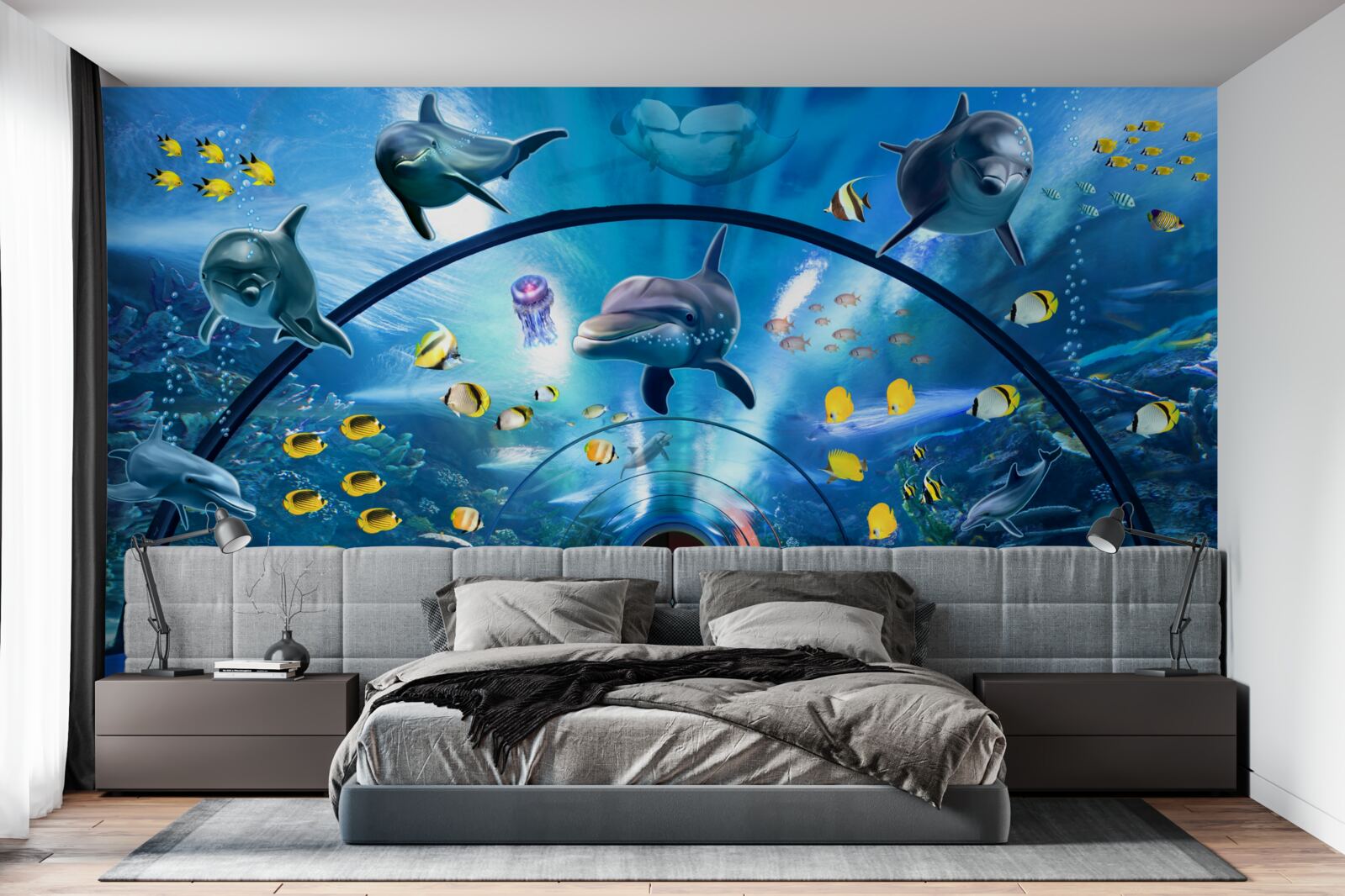 Fototapet delfini oceanici
