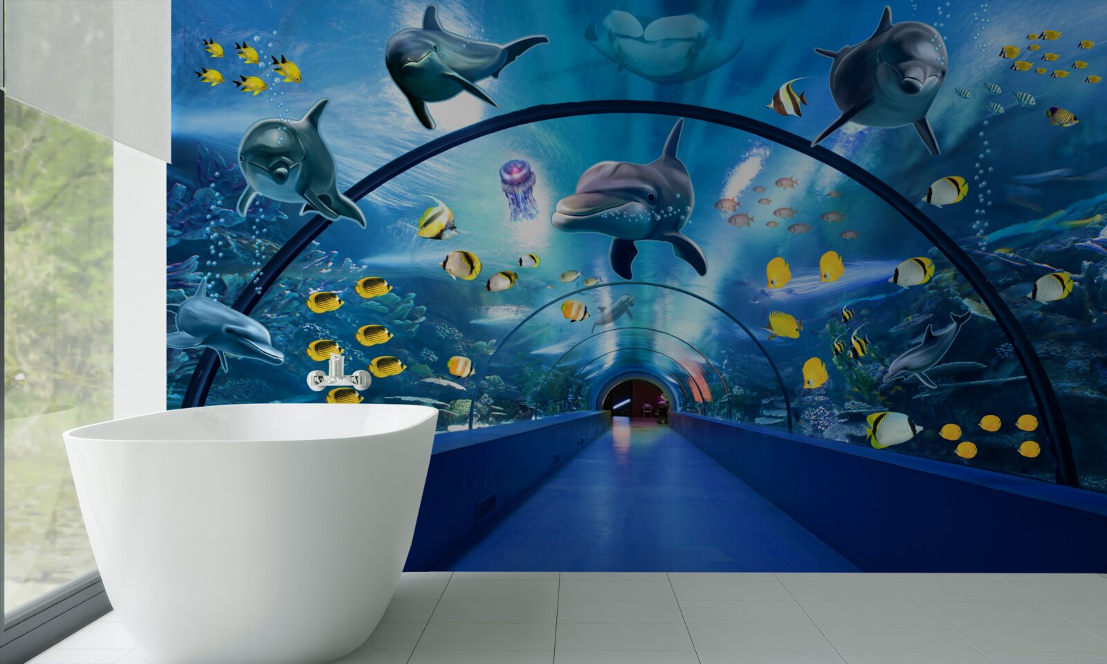 Fototapet delfini oceanici