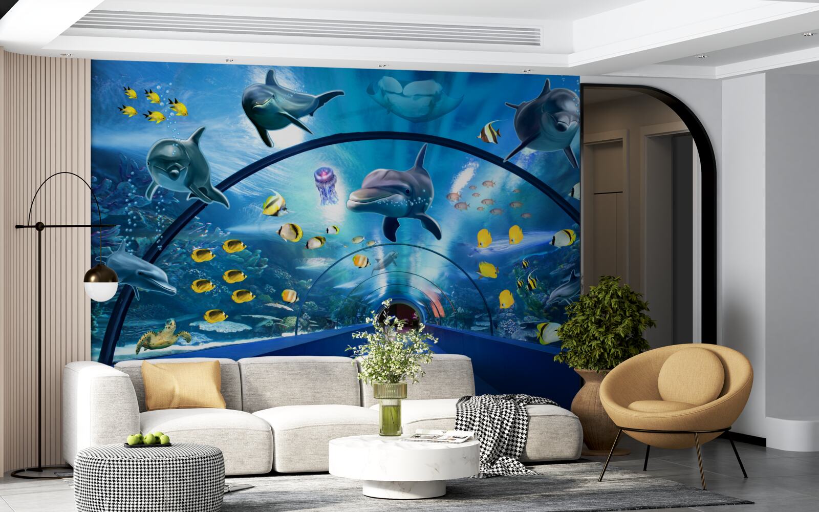 Fototapet delfini oceanici