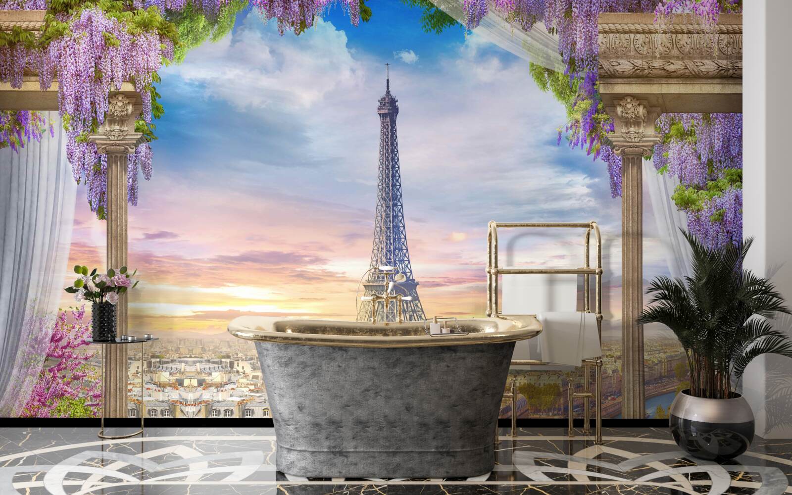 Fototapet vedere magnifică a turnului eiffel