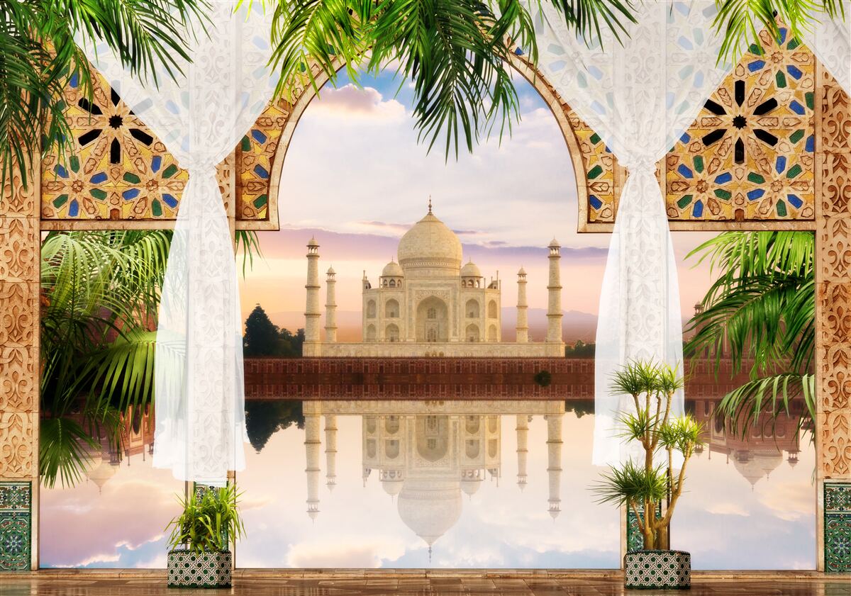 Fototapet peisaj taj mahal