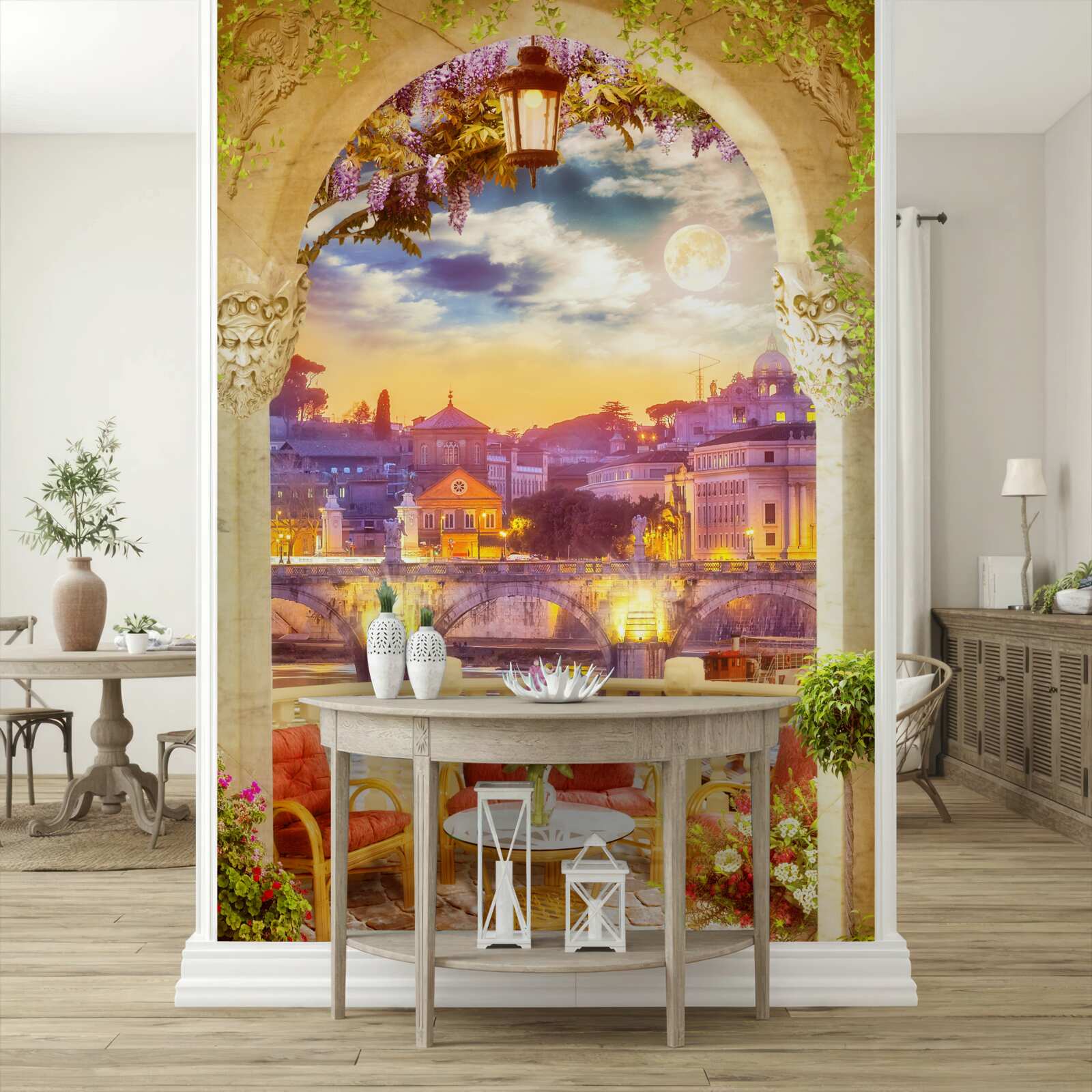 Fototapet loggie cu mobilier de lounge