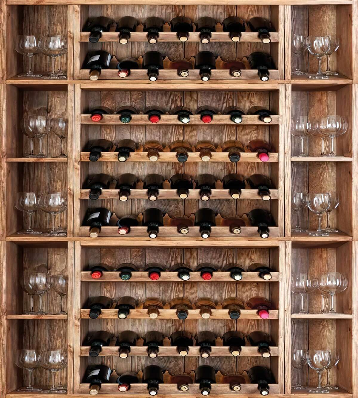 Fototapet bar cu pahare de vin