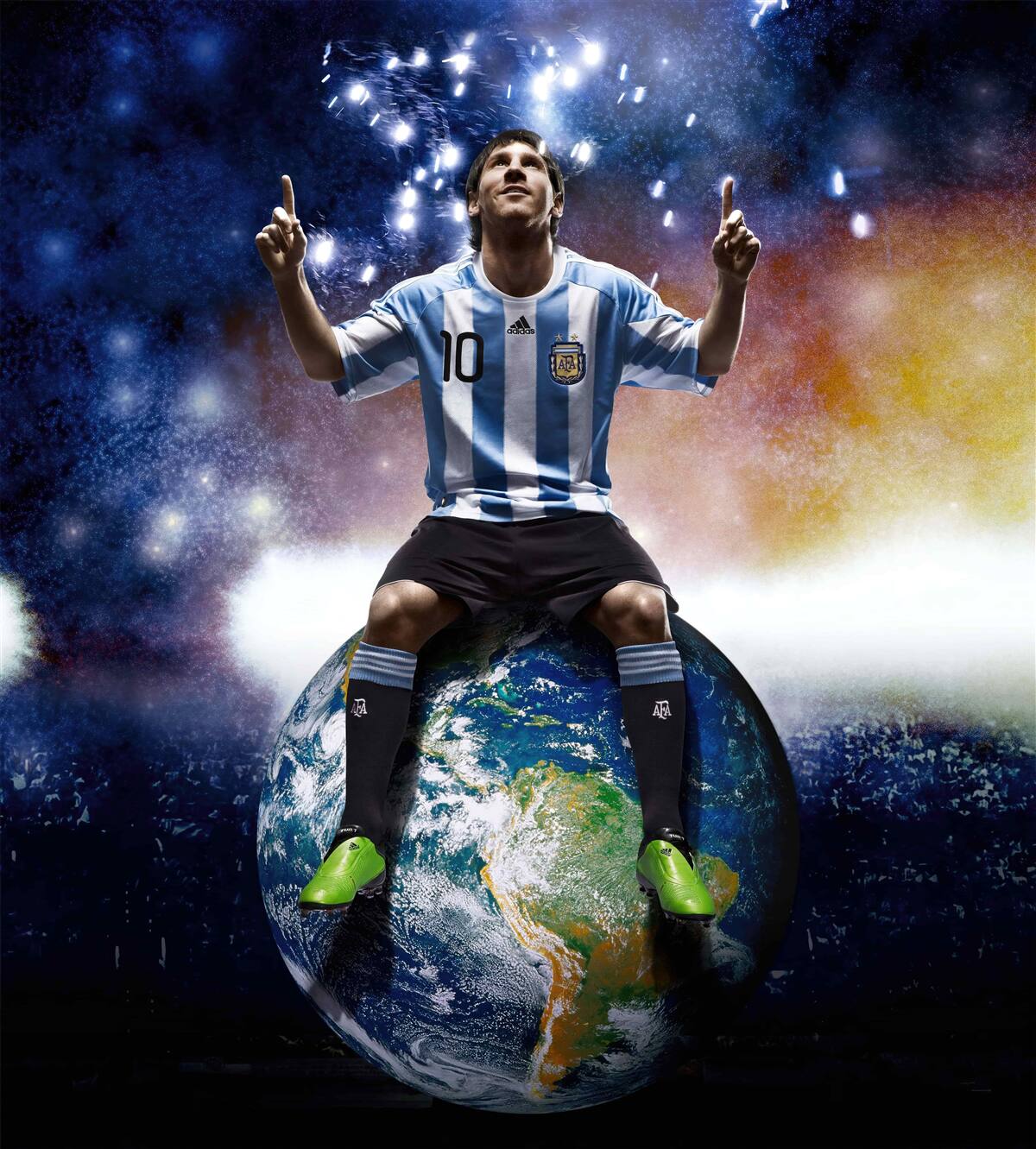 Fototapet messi pe teren