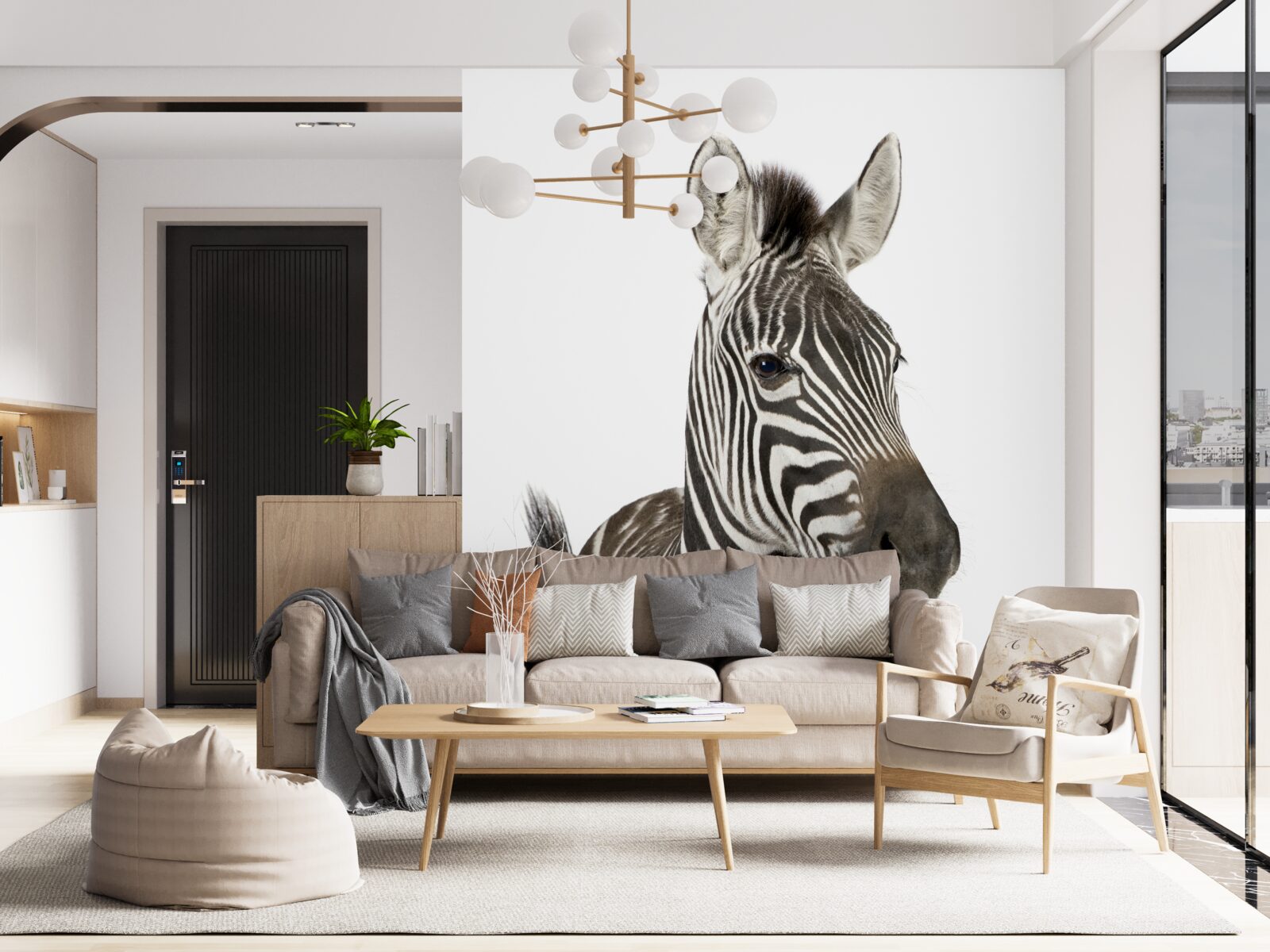 Fototapet imaginea unei zebre