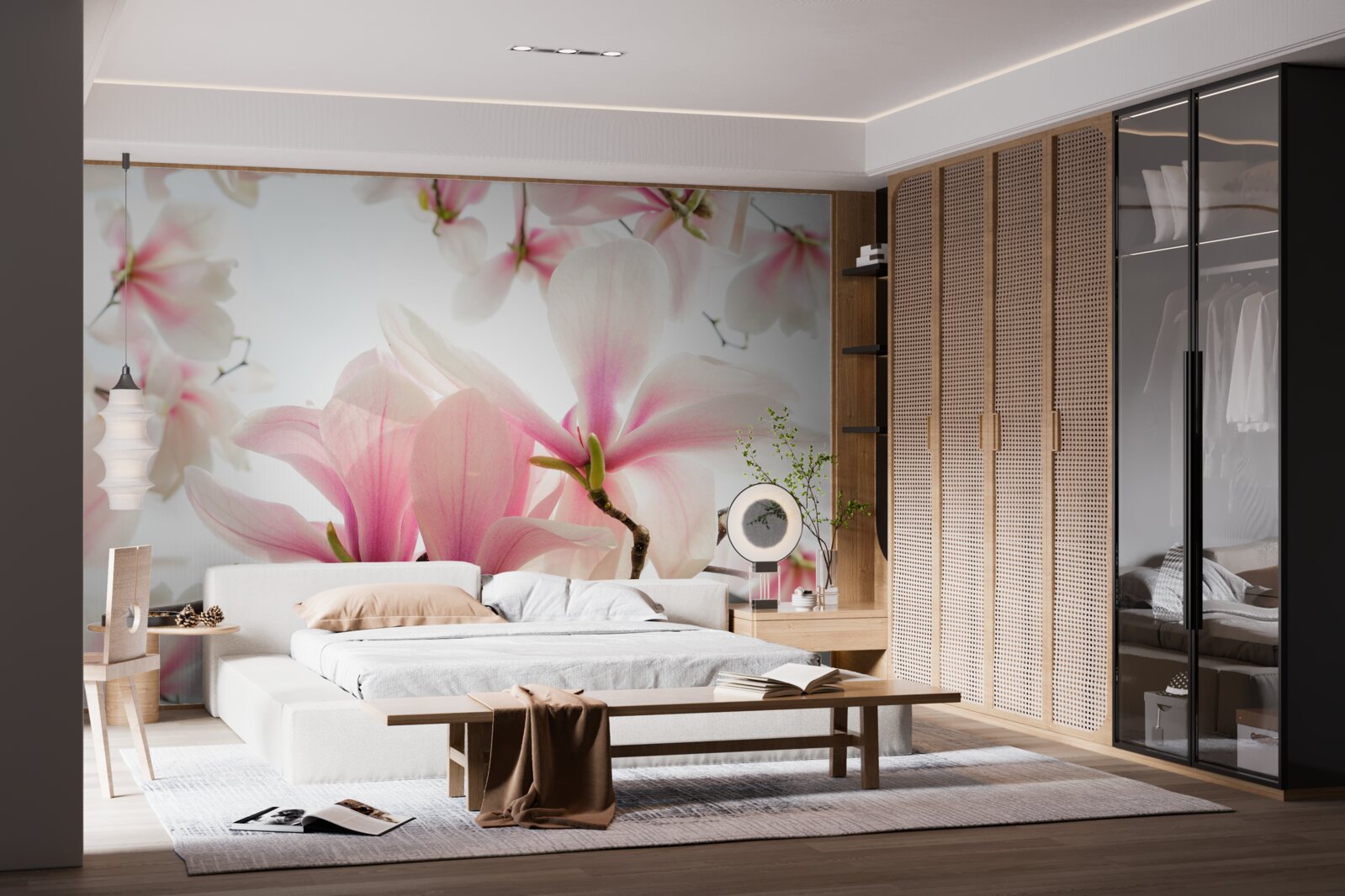 Fototapet magnolii în floare