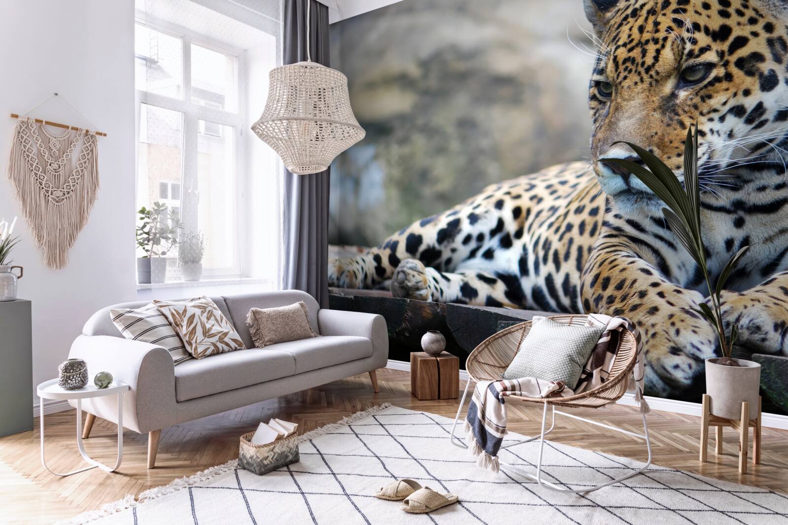 Fototapet leopardul se relaxează