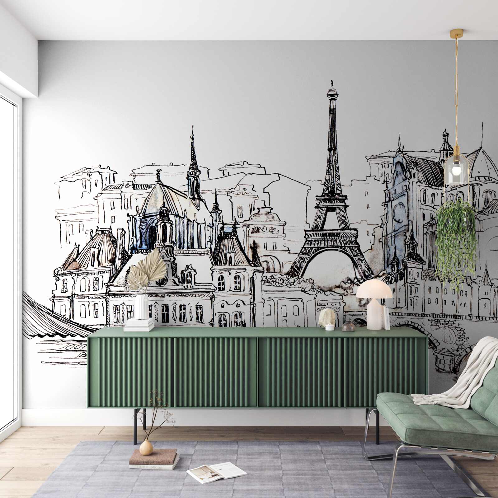 Fototapet atracții turistice din paris