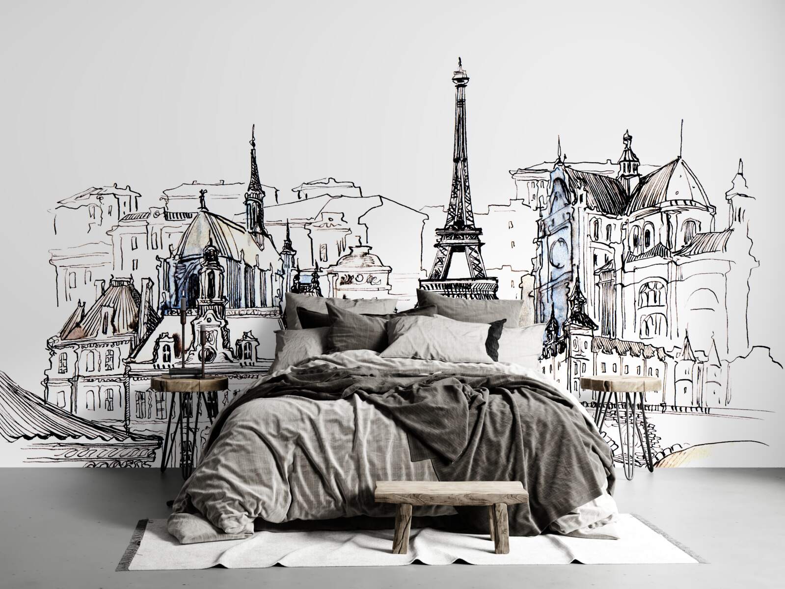 Fototapet atracții turistice din paris