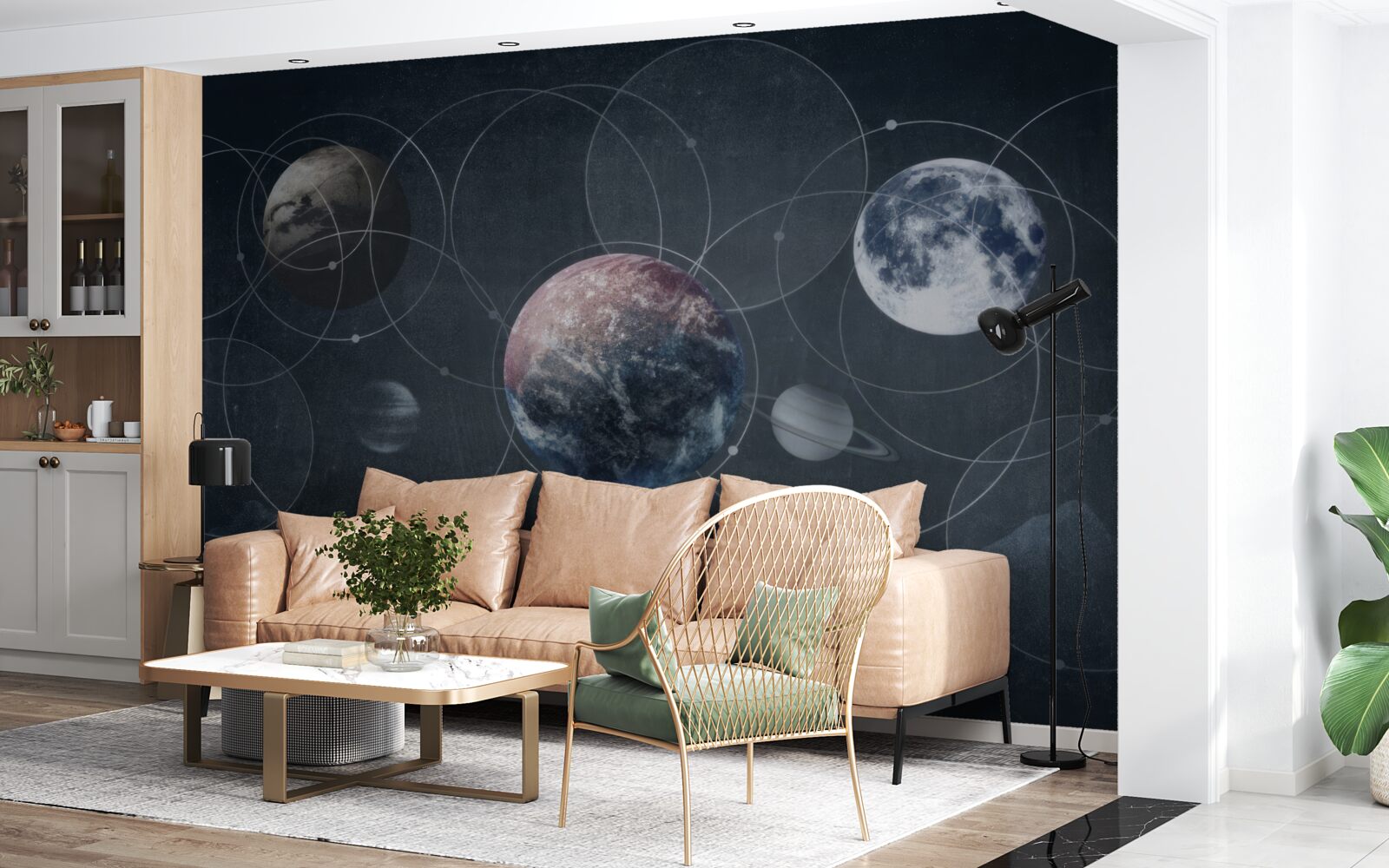 Fototapet planetele din sistemul solar