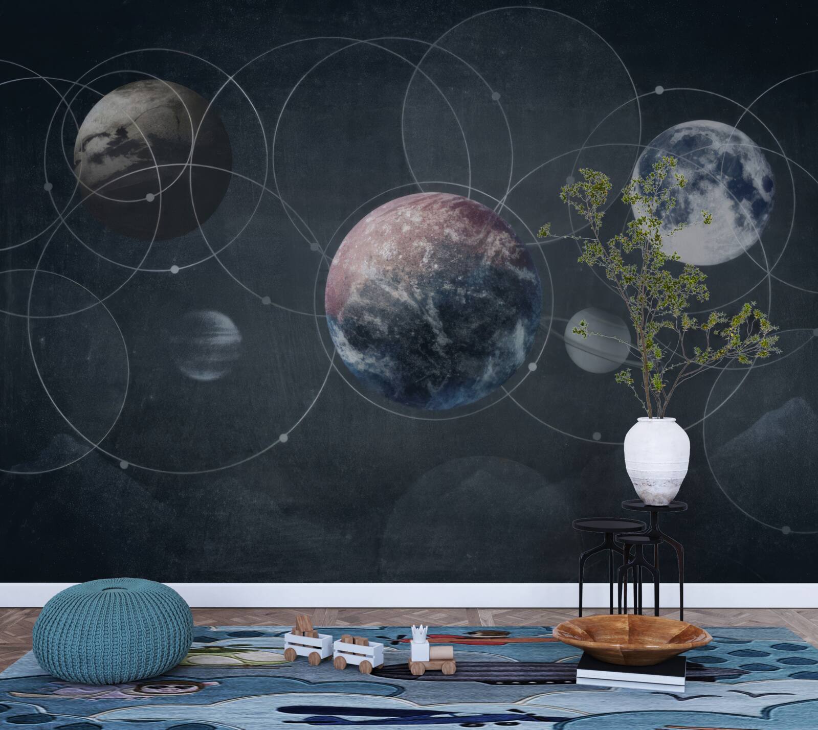 Fototapet planetele din sistemul solar