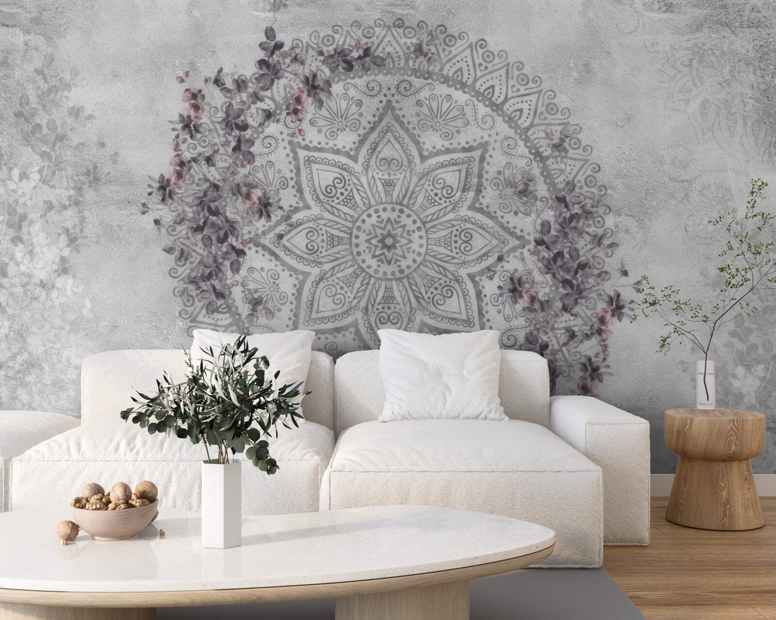 Fototapet imagine frumoasă printre flori