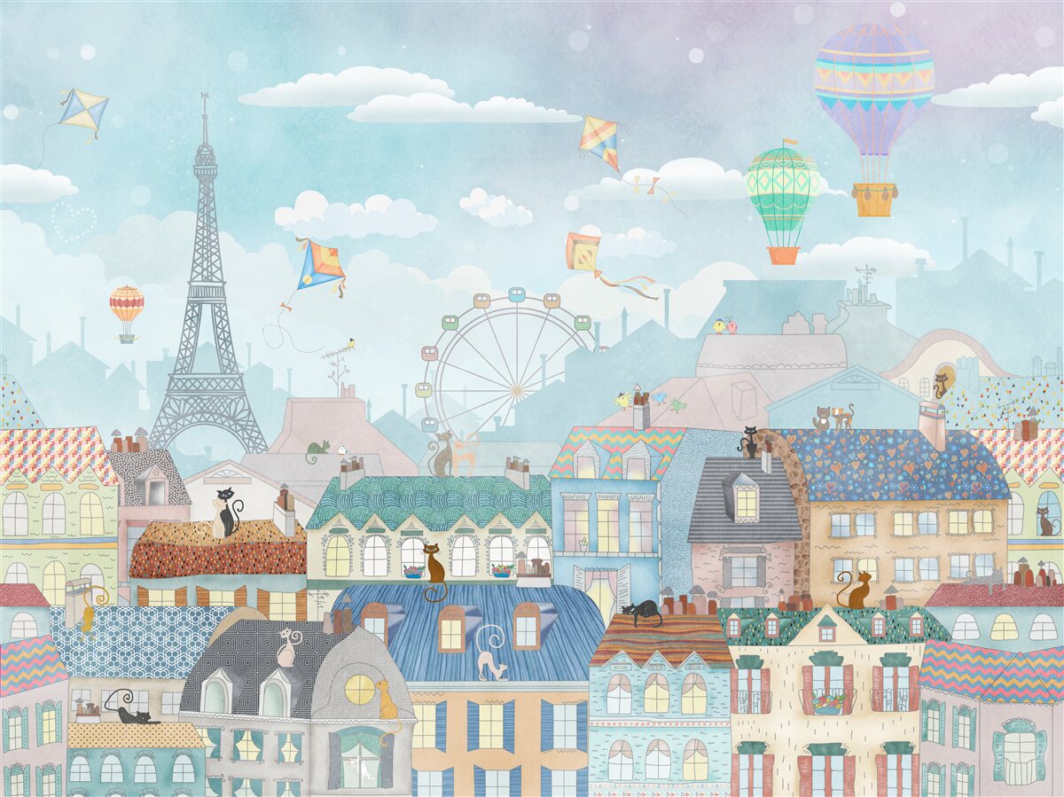 Fototapet fermecătoarea capitală magică a Parisului