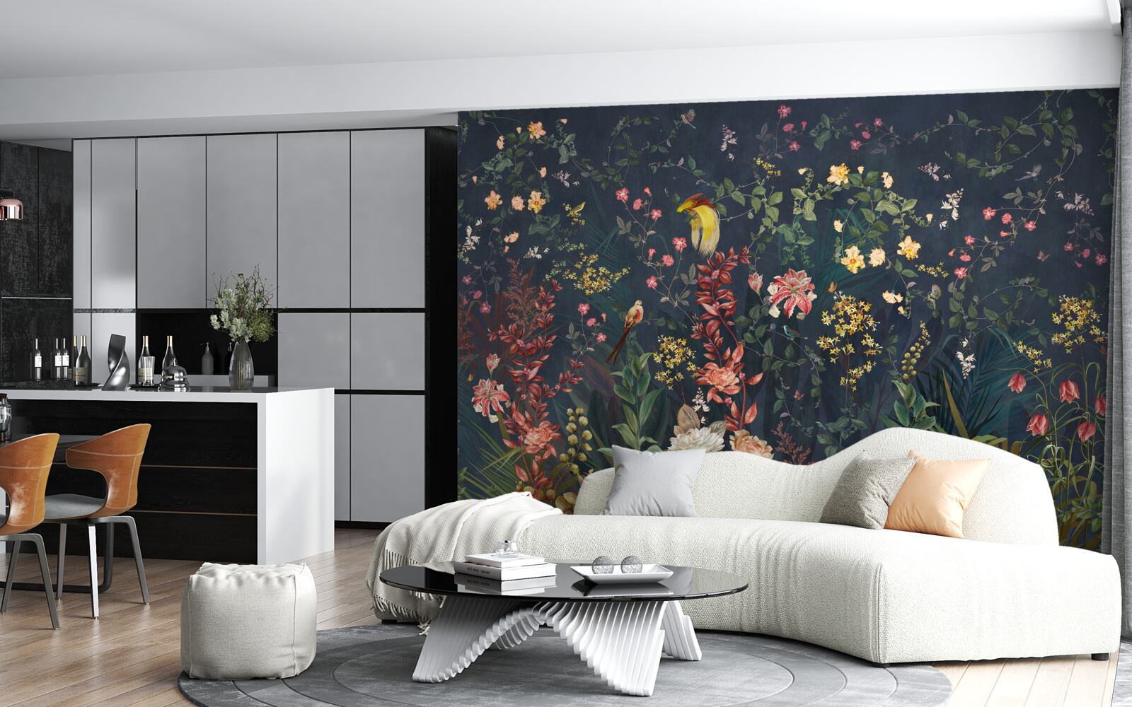 Fototapet flori de noapte luminoase