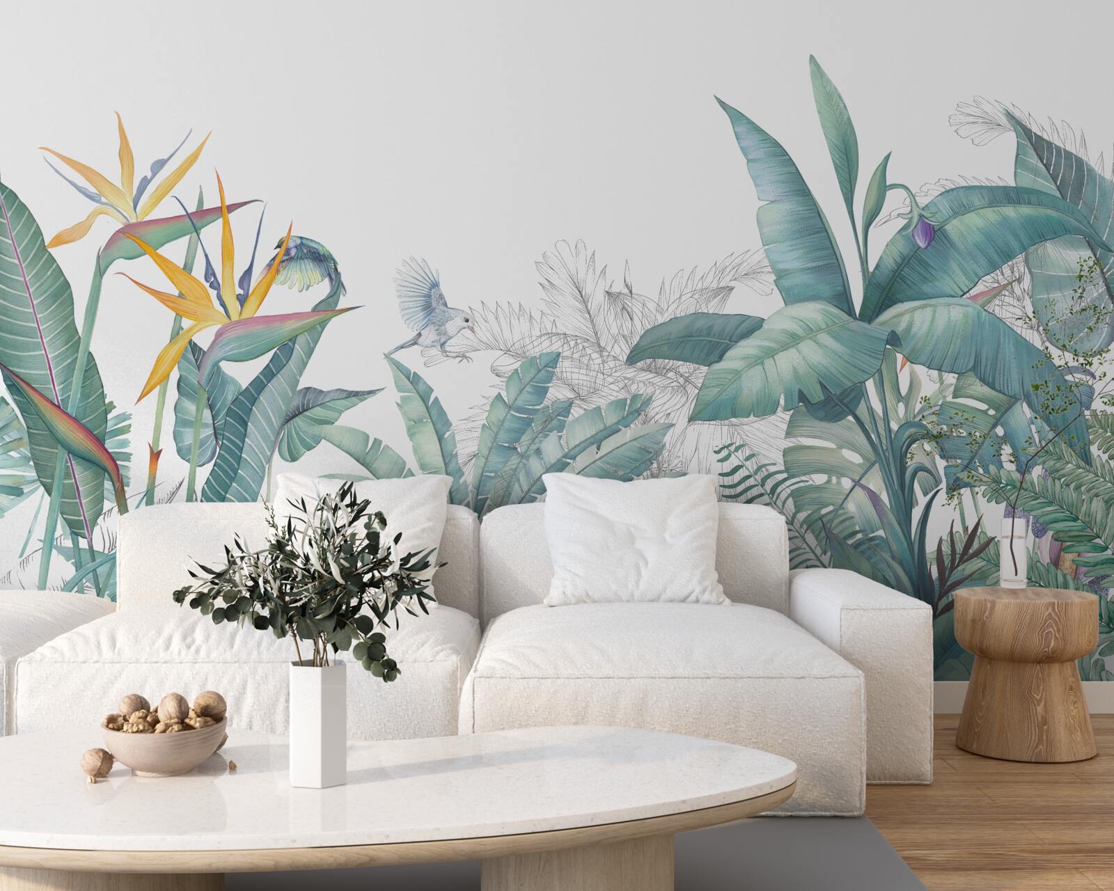 Fototapet plante tropicale verzi