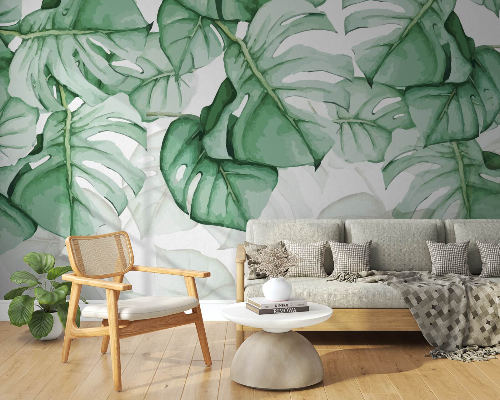 Fototapet frunze mari de monstera