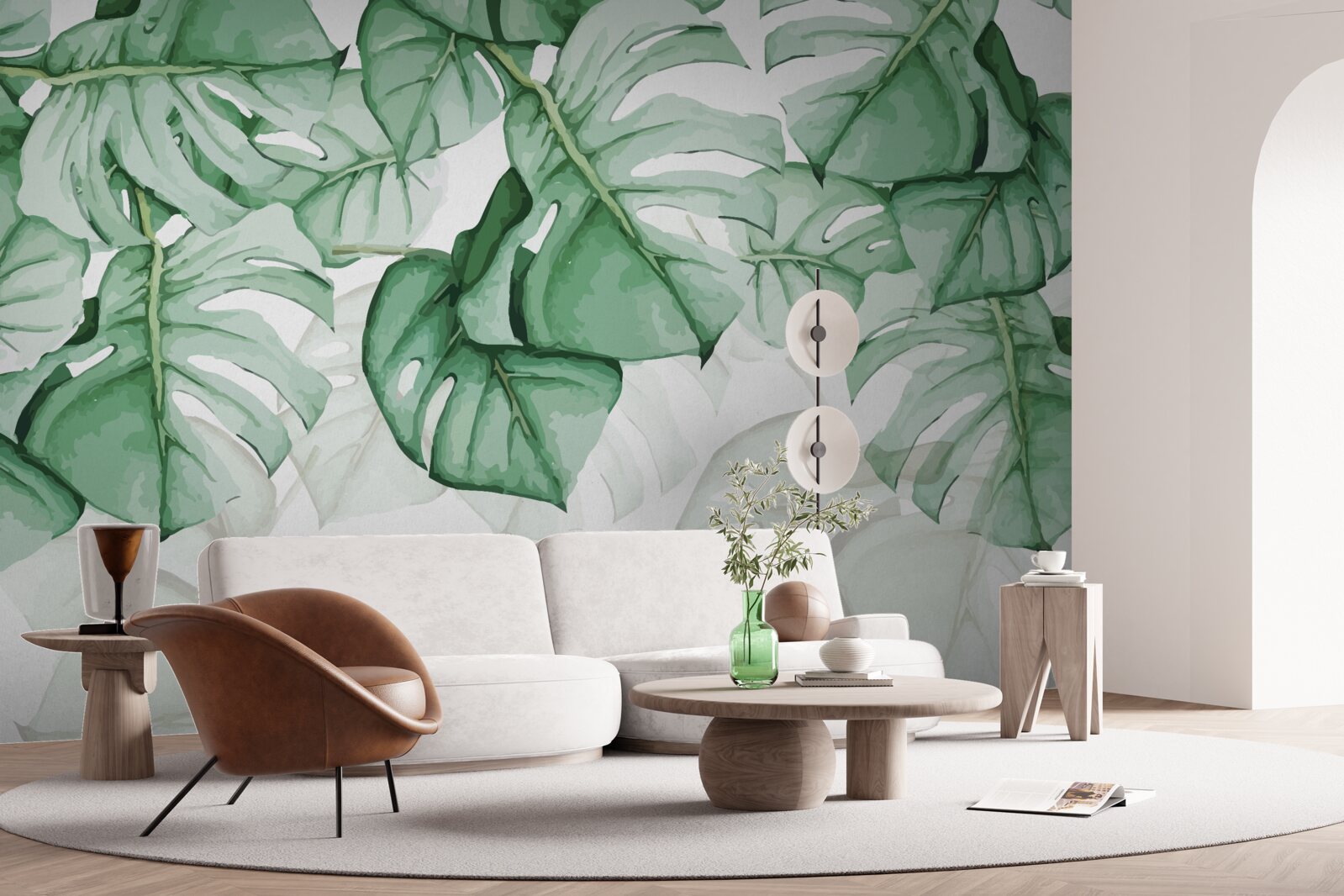Fototapet frunze mari de monstera