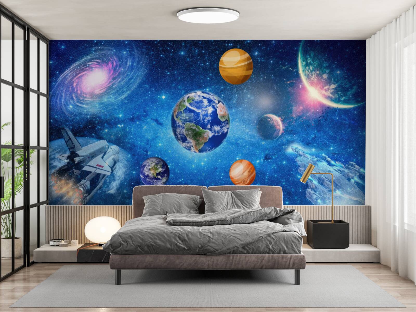 Fototapet planetele și spațiul lor