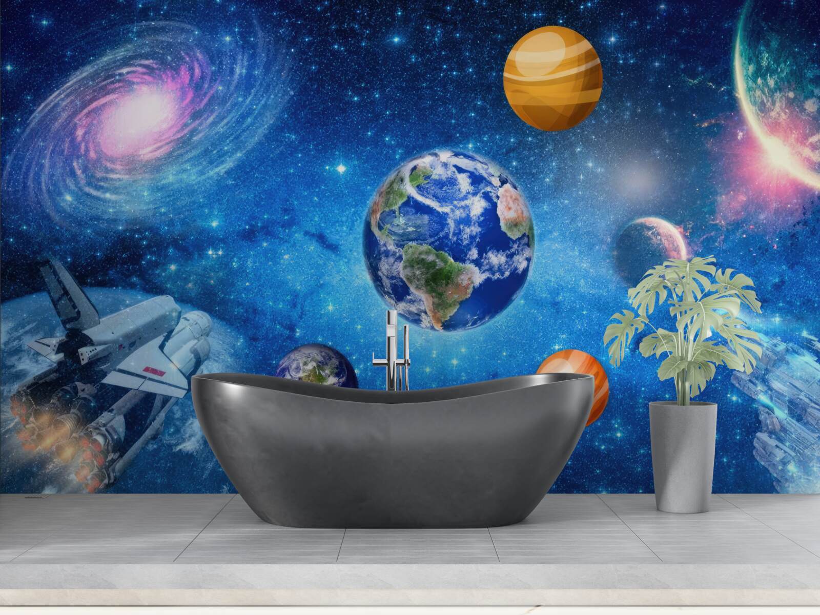 Fototapet planetele și spațiul lor