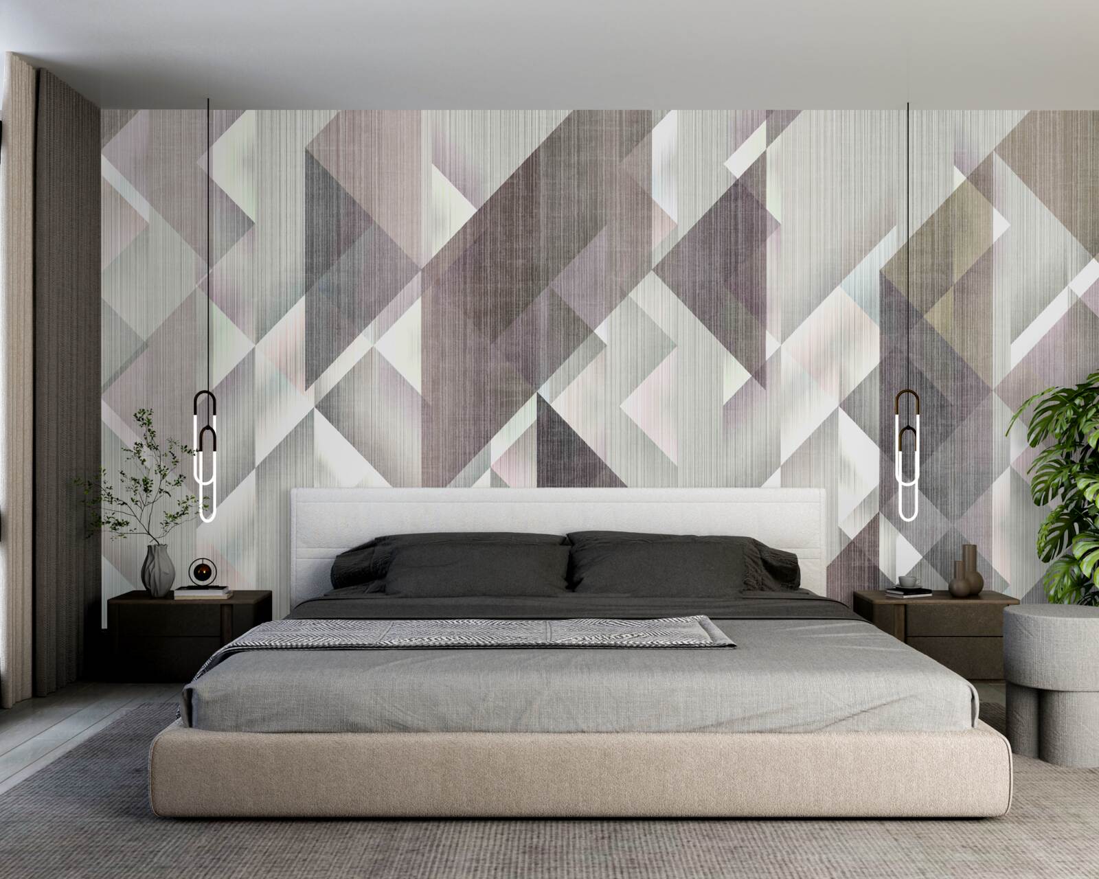 Fototapet forme geometrice dispuse pe verticală