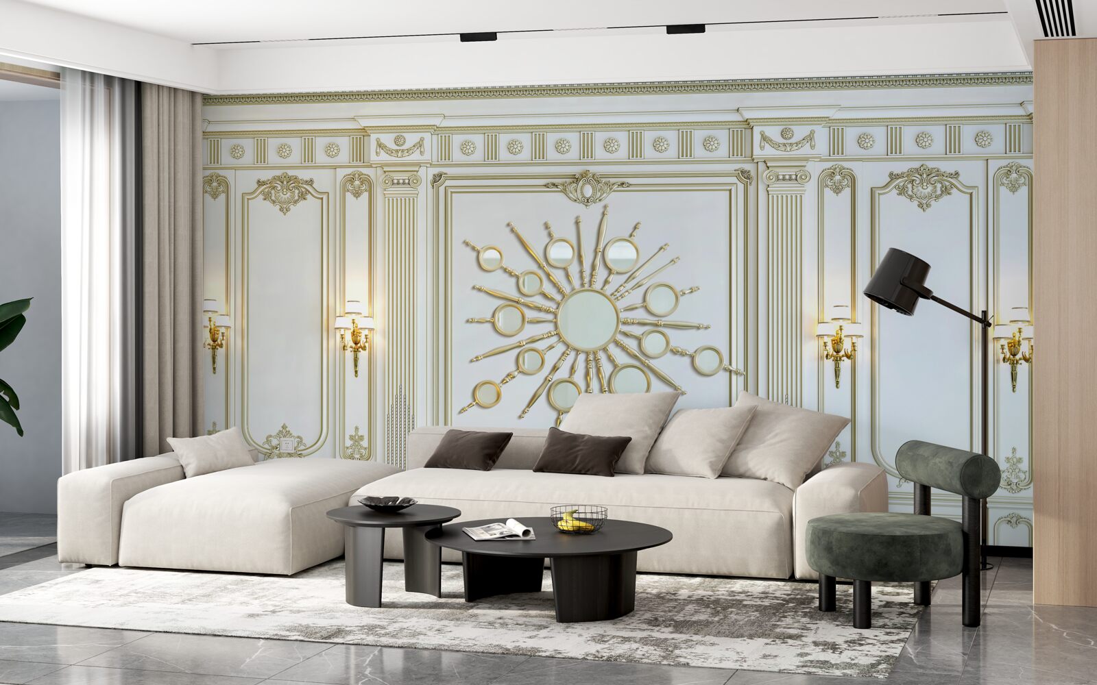 Fototapet interior clasic