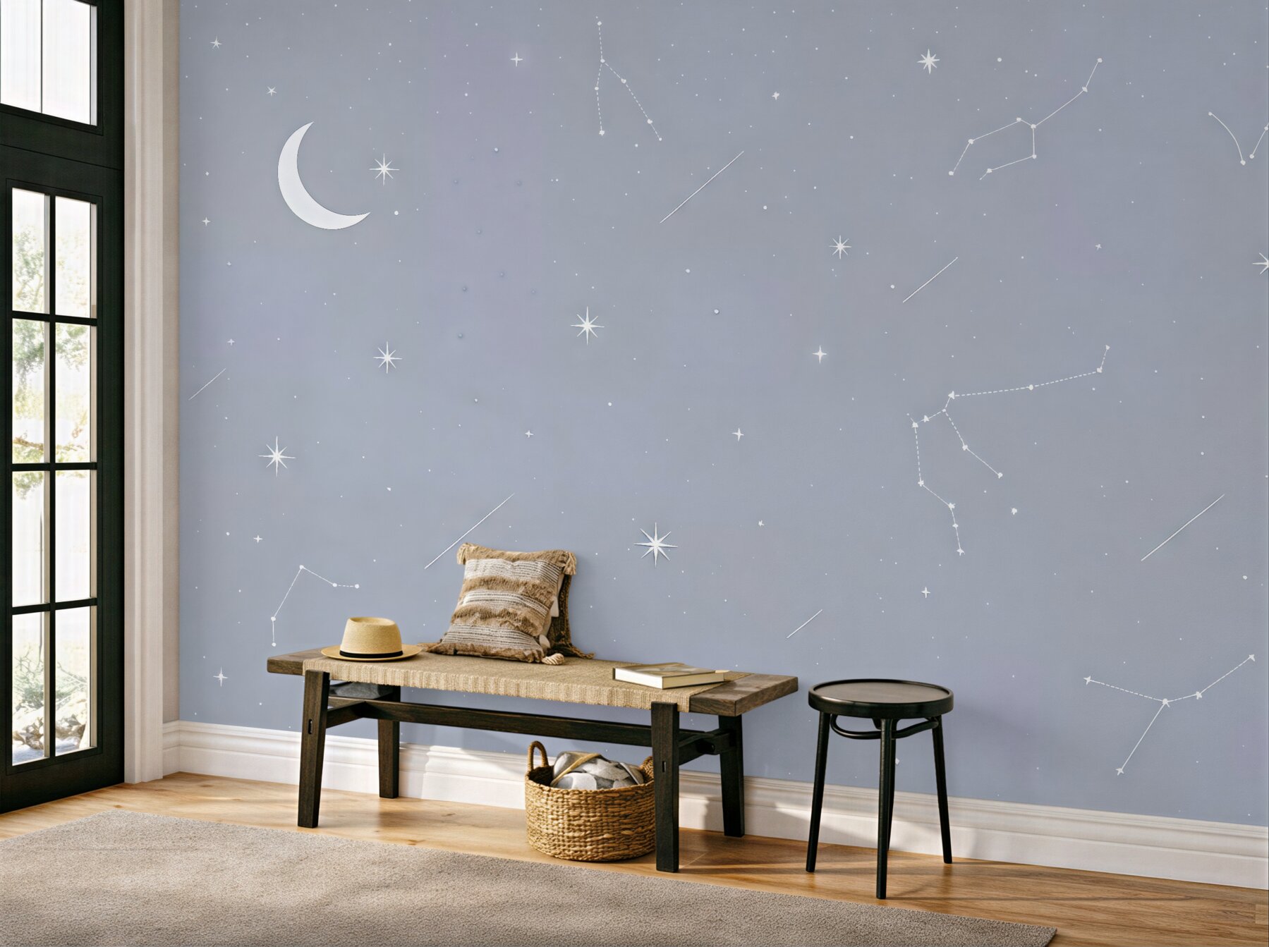 Fototapeta pastelowe nocne niebo z gwiazdami