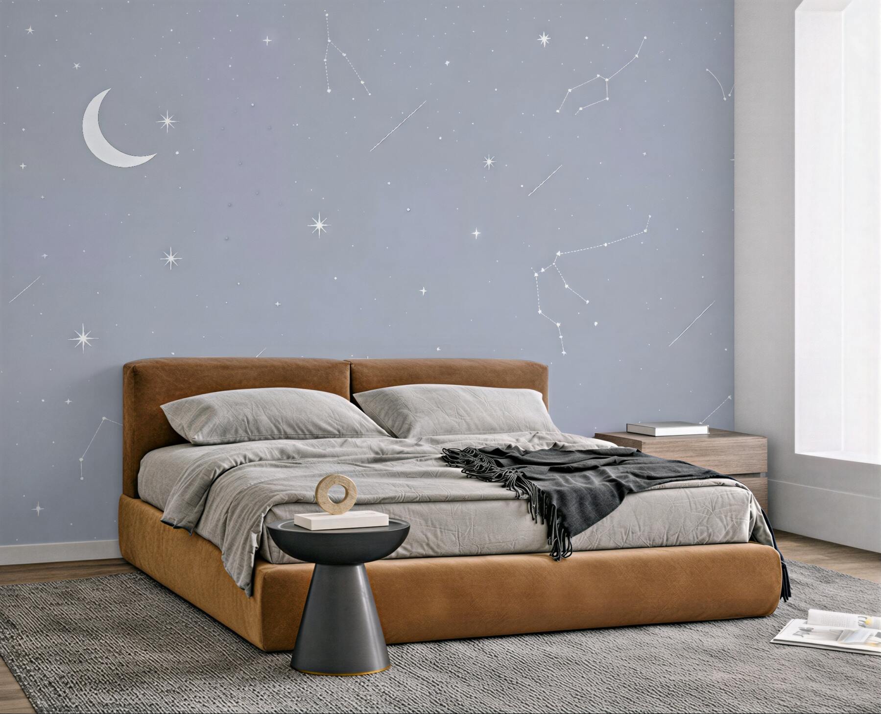 Fototapeta pastelowe nocne niebo z gwiazdami