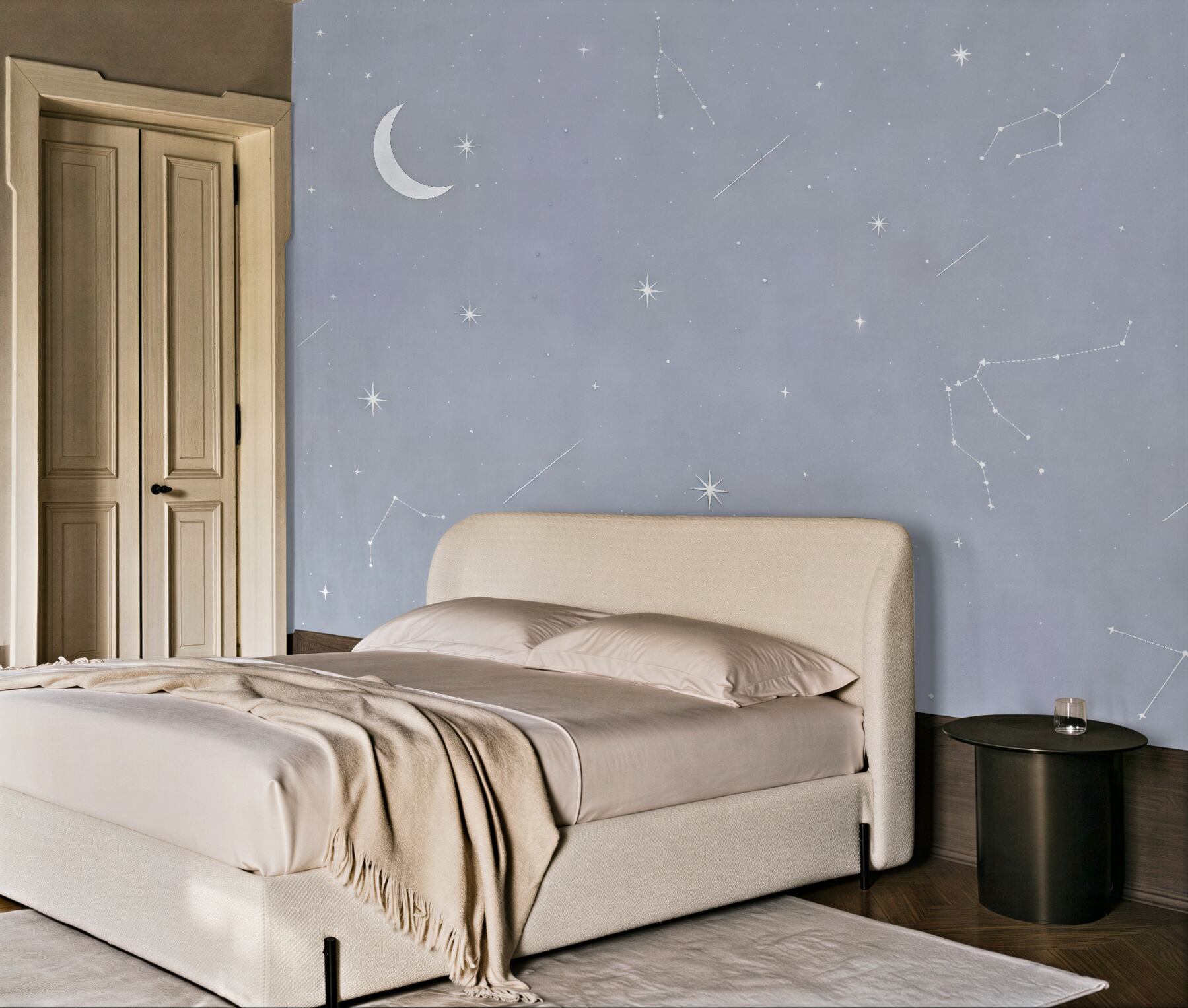 Fototapeta pastelowe nocne niebo z gwiazdami