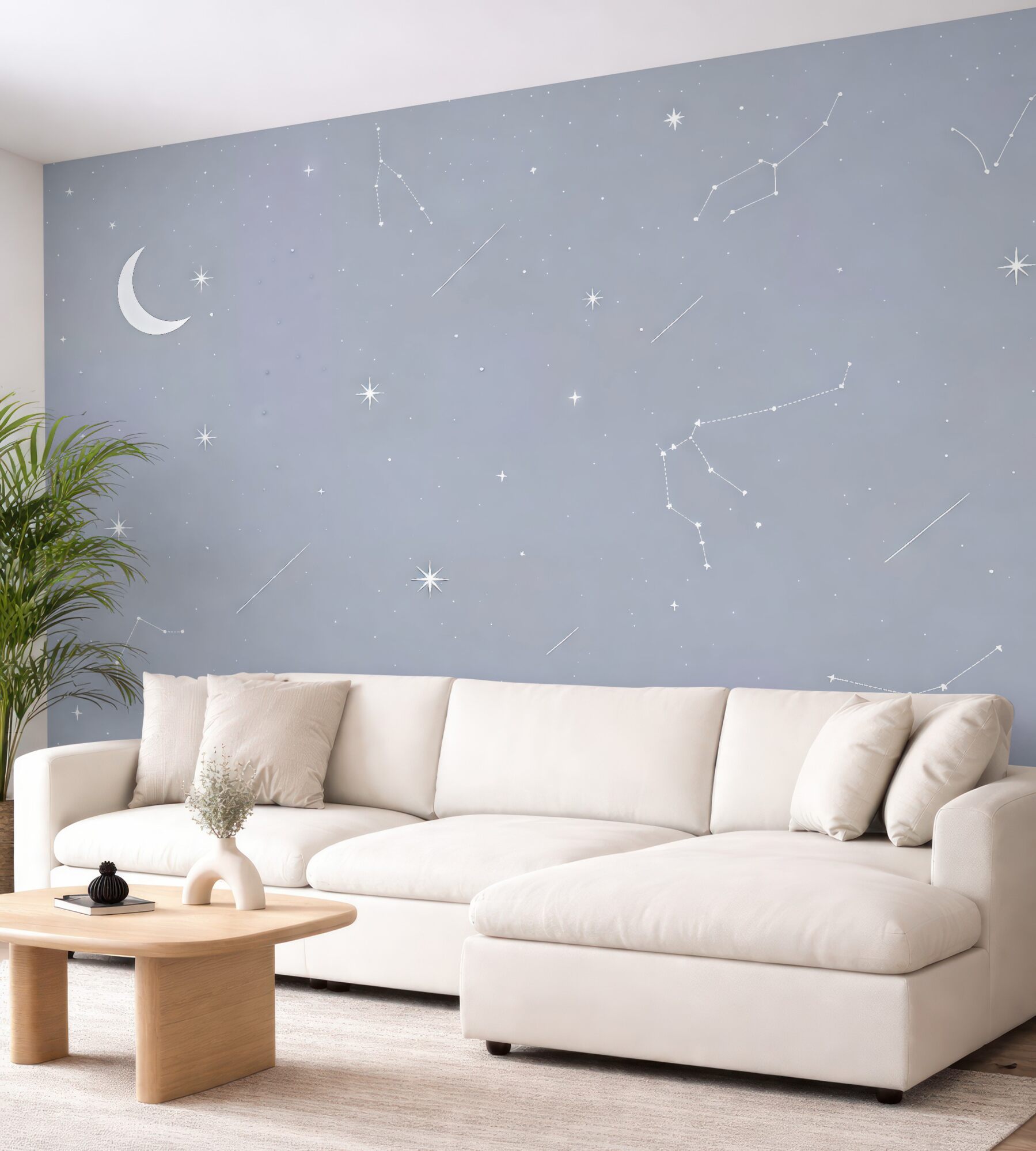 Fototapeta pastelowe nocne niebo z gwiazdami