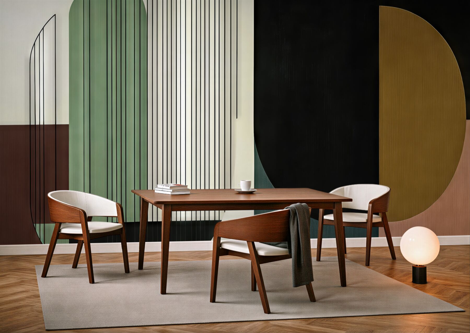 Fototapeta geometryczna elegancja w nowoczesnych barwach