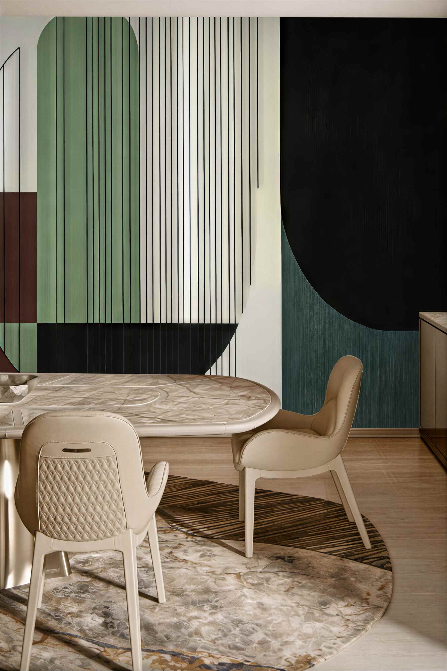 Fototapeta geometryczna elegancja w nowoczesnych barwach