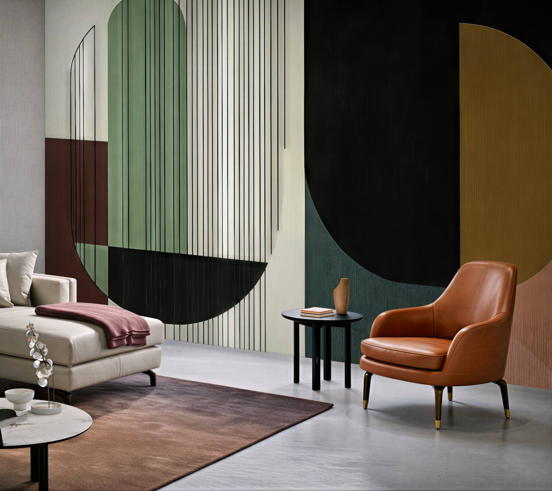 Fototapeta geometryczna elegancja w nowoczesnych barwach
