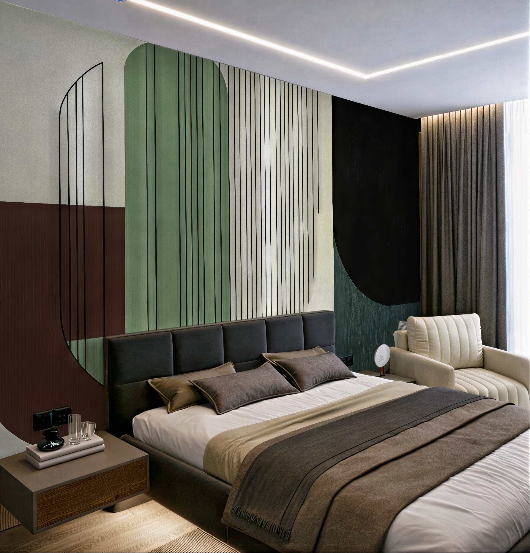 Fototapeta geometryczna elegancja w nowoczesnych barwach