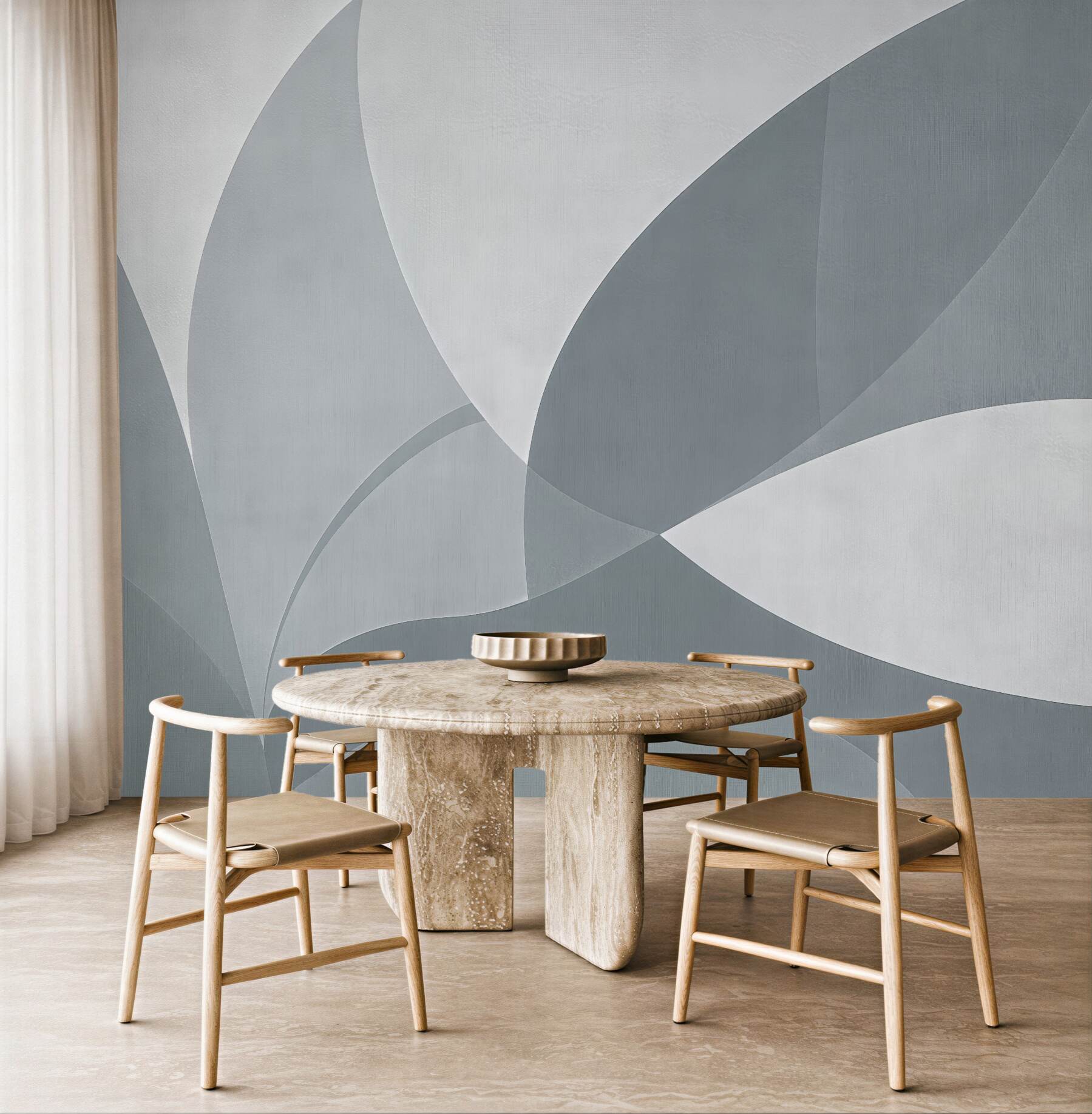 Fototapeta minimalistyczne szare formy geometryczne