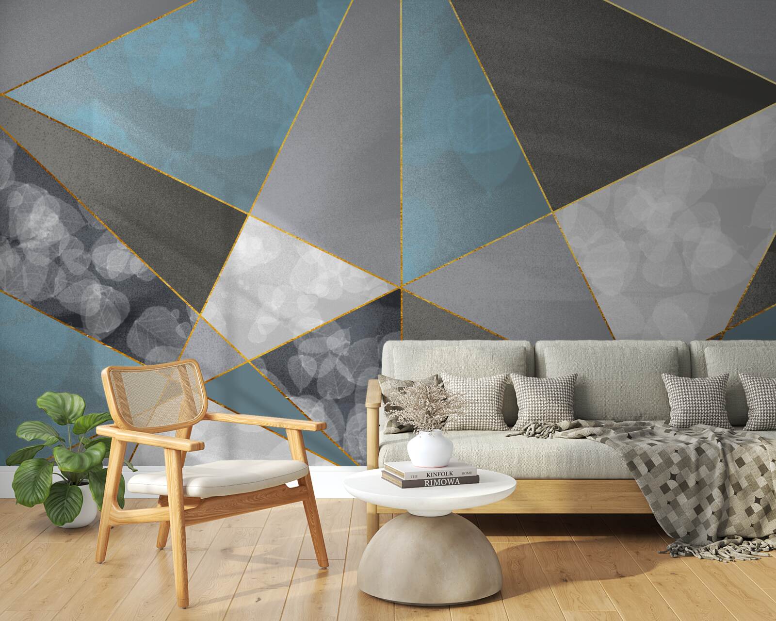 Fototapet fundal unic cu motive geometrice