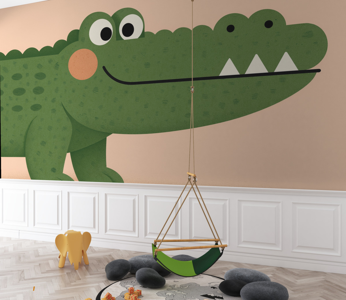 Fototapeta Zielony aligator.